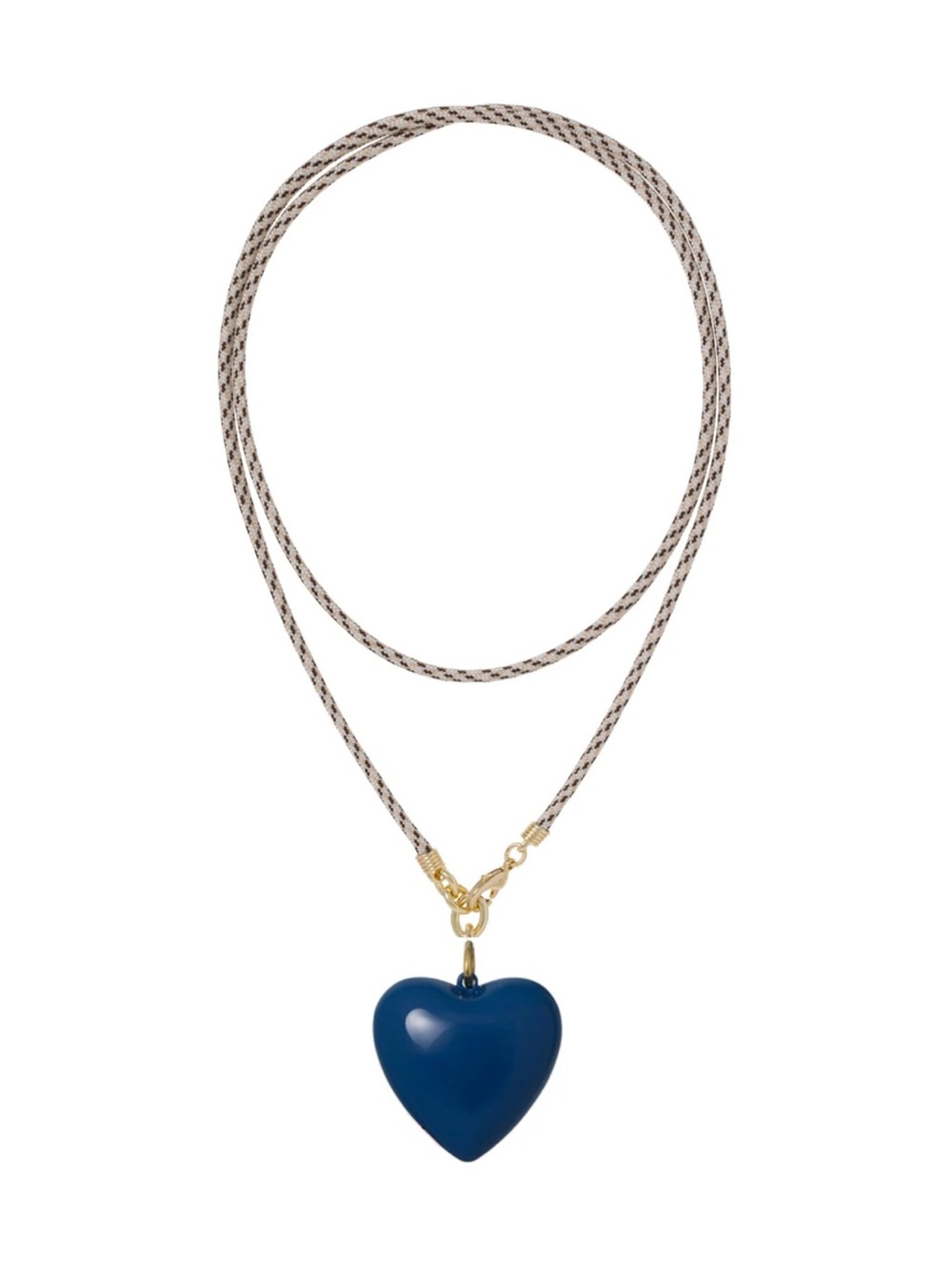 Roxanne Assoulin Long Happy Cord Charm
Necklace Sesame Cord Navy Charm